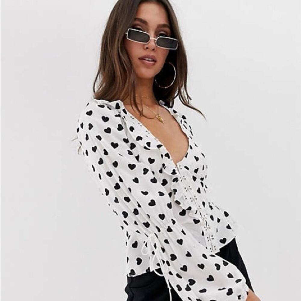 For Love and Lemons Willow Heart Top